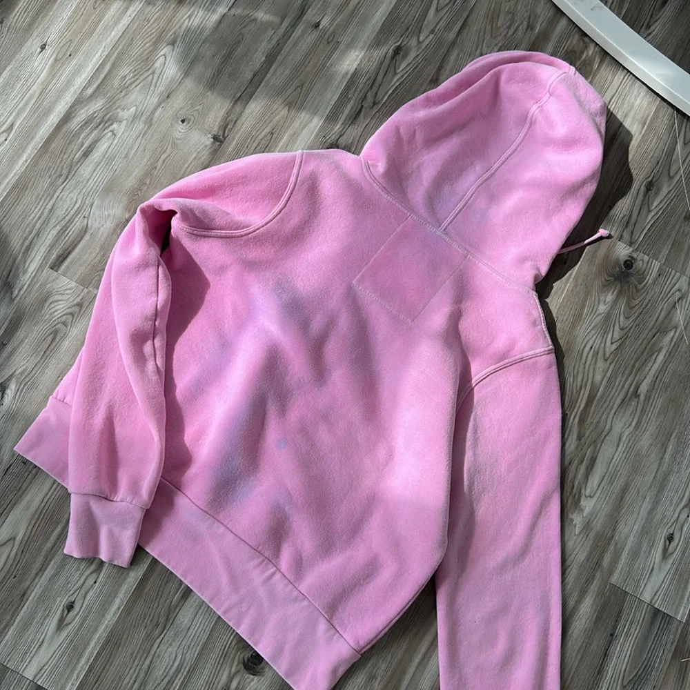 Aviator nation pink hoodie sweatshirt zip pocket - Picture 2 of 16